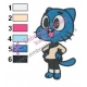 The Amazing World of Gumball Embroidery Design 03